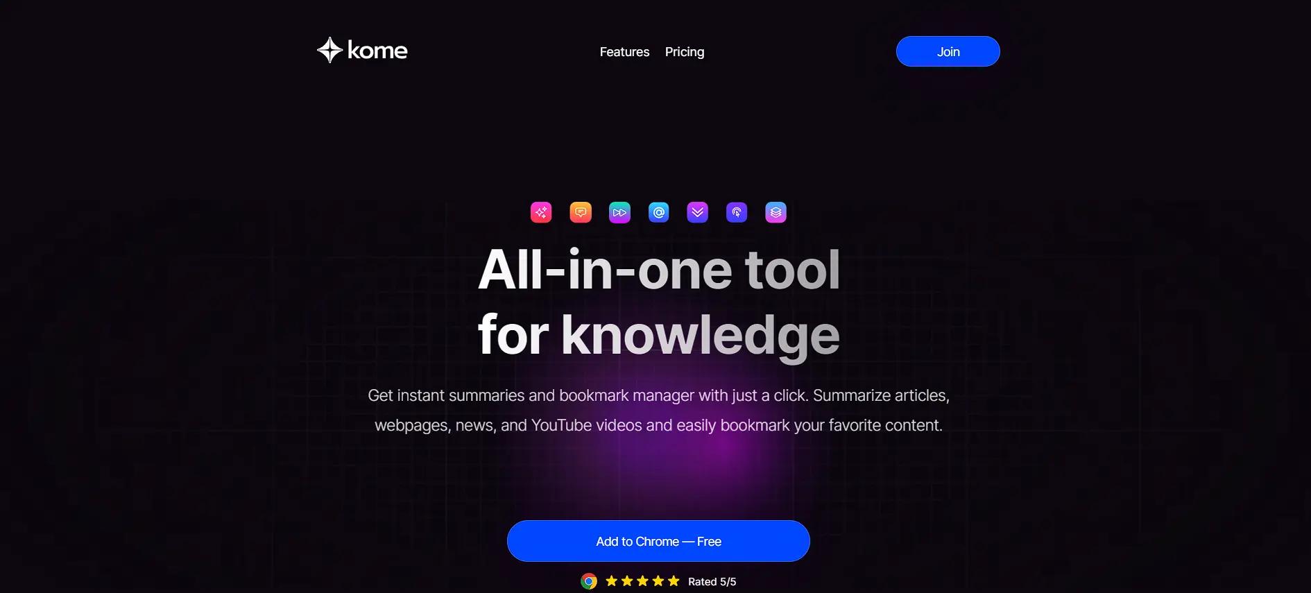 KomeWebsite Screenshot