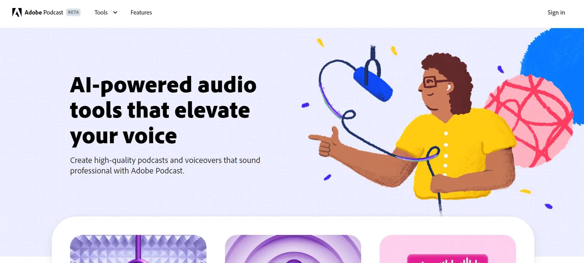 Adobe Podcast Website