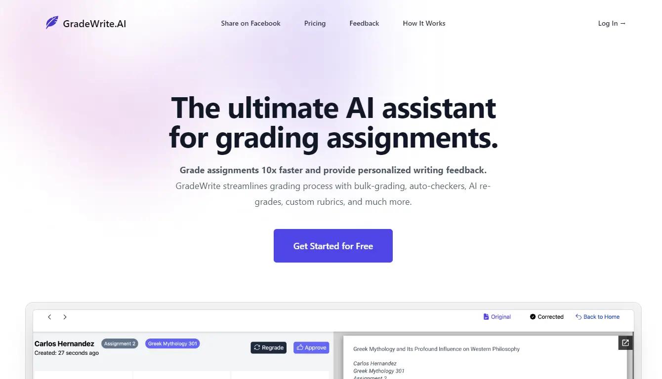 GradeWrite Website