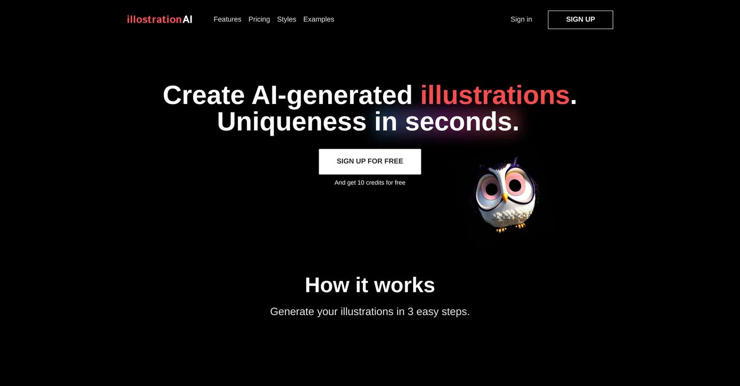 IllostrationAI Website