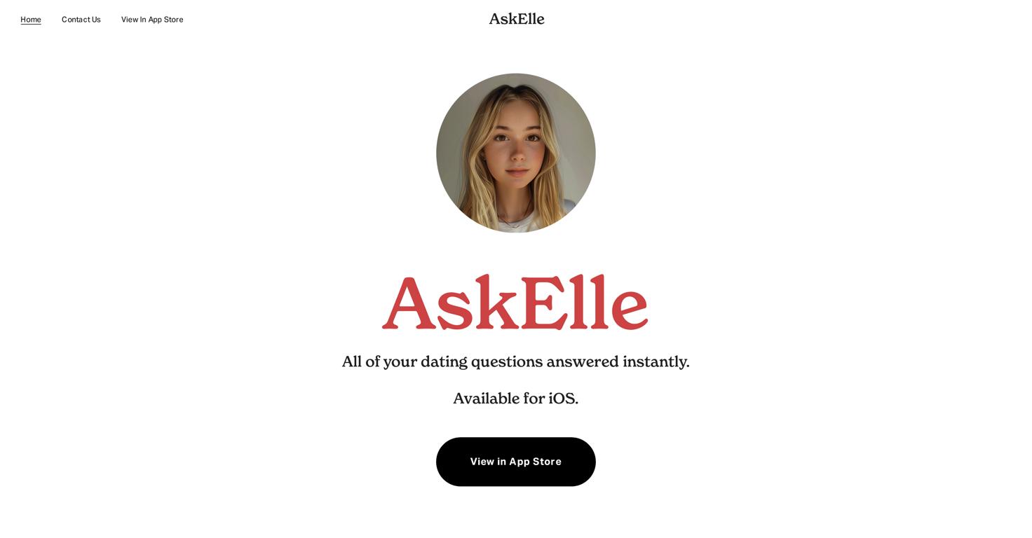 AskElleWebsite Screenshot