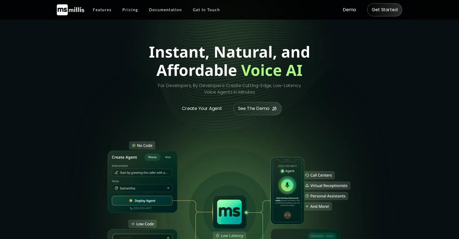 Millis AI Website