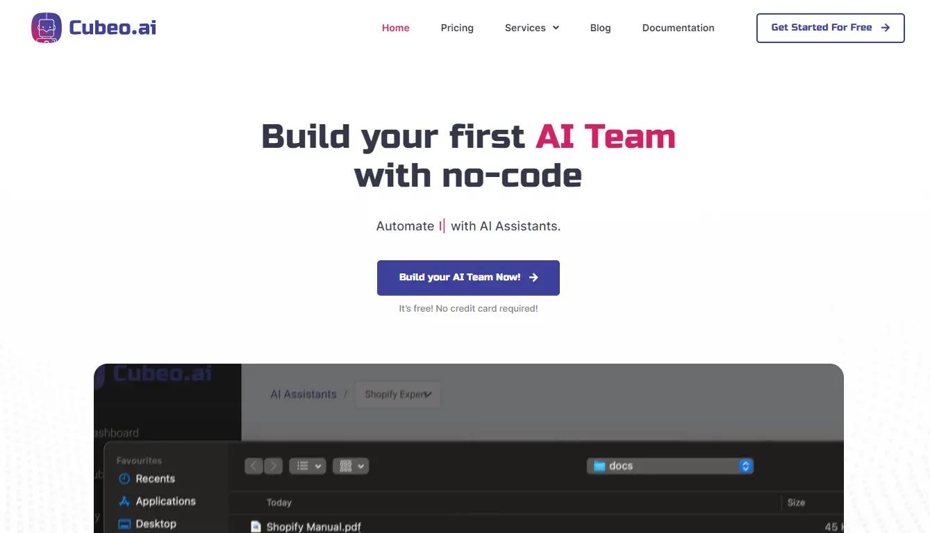 Cubeo AI Website