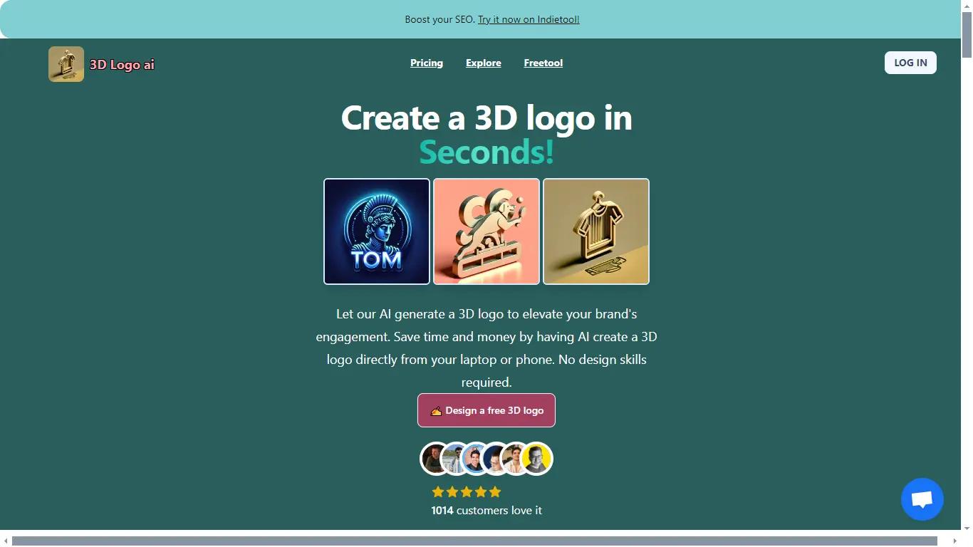 3D Logo AI Website