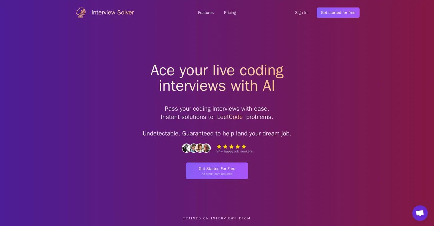 Interview Solver Website