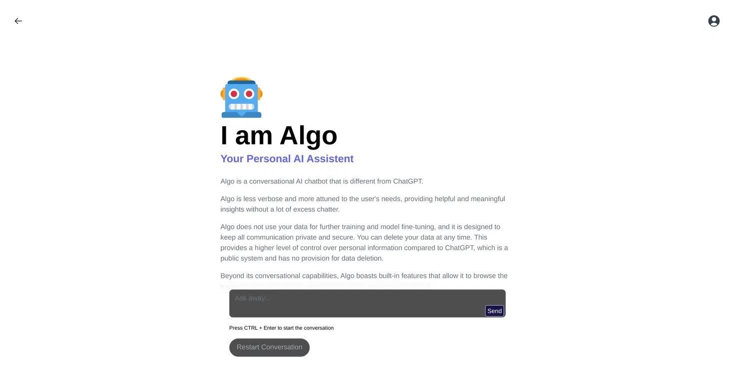 Algo Website