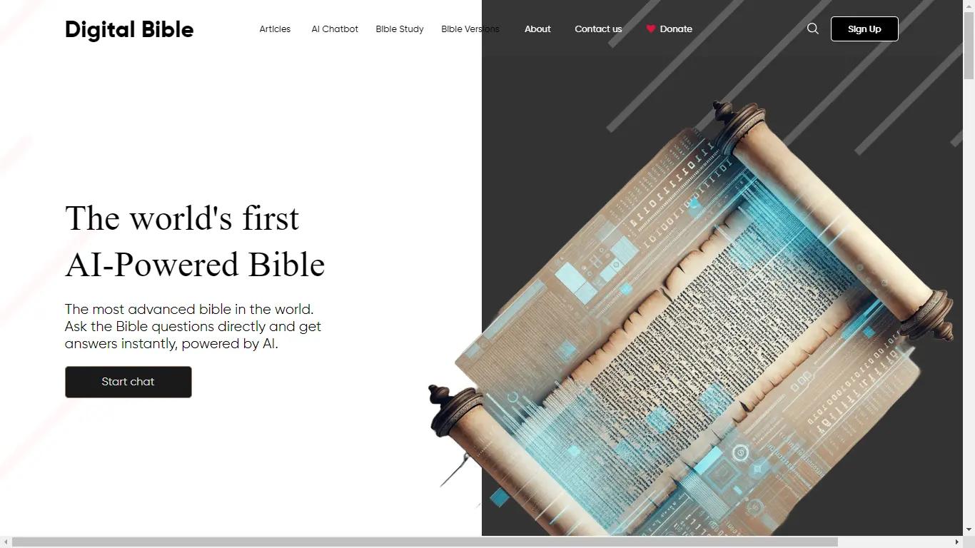 Digital BibleWebsite Screenshot