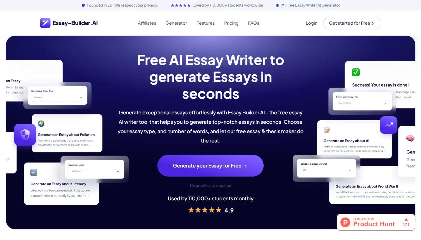 Essay Builder  Website
