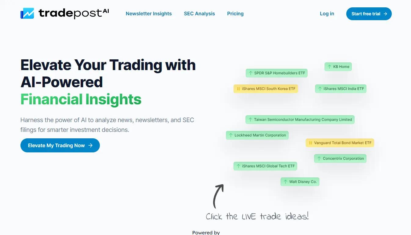 TradepostWebsite Screenshot