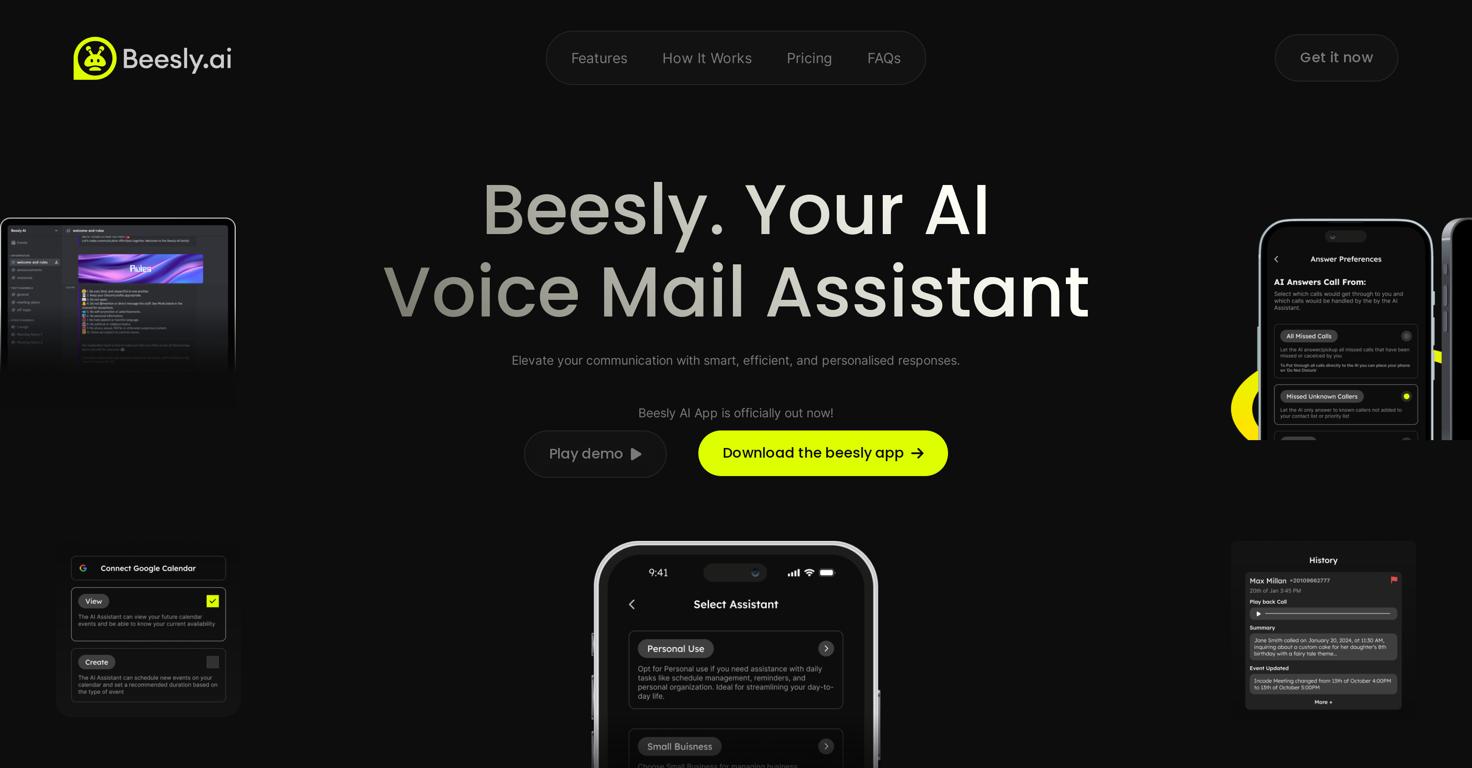 Beesly AI Website