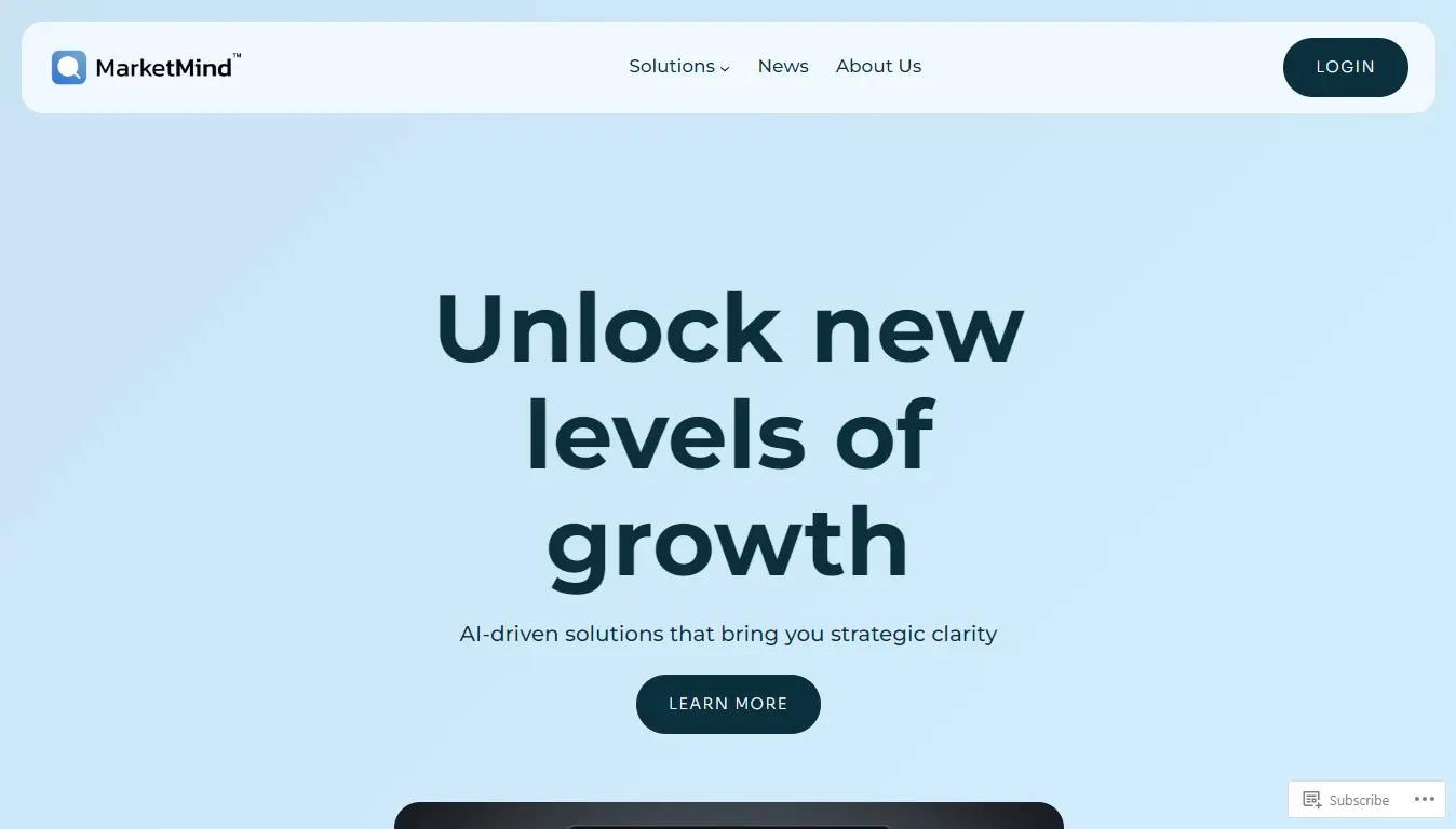 MarketMindWebsite Screenshot