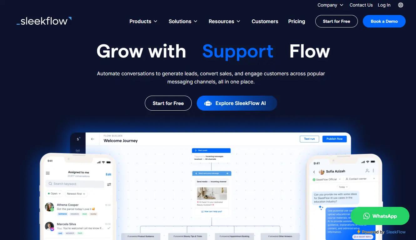 SleekFlowWebsite Screenshot