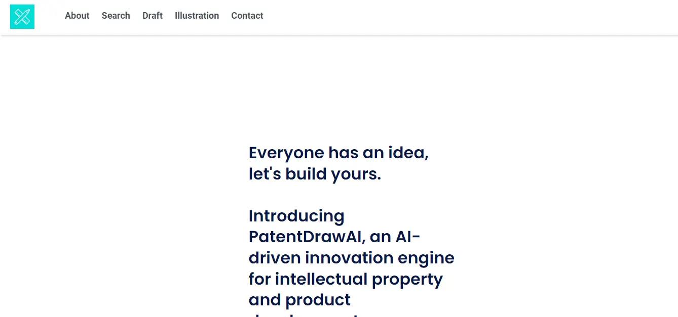 PatentDraw AIWebsite Screenshot