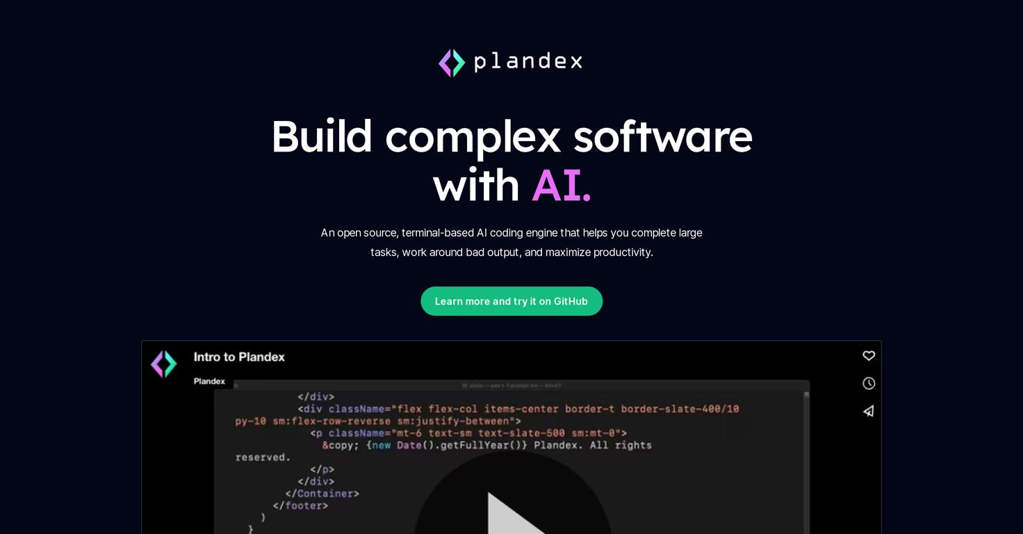 PlandexWebsite Screenshot