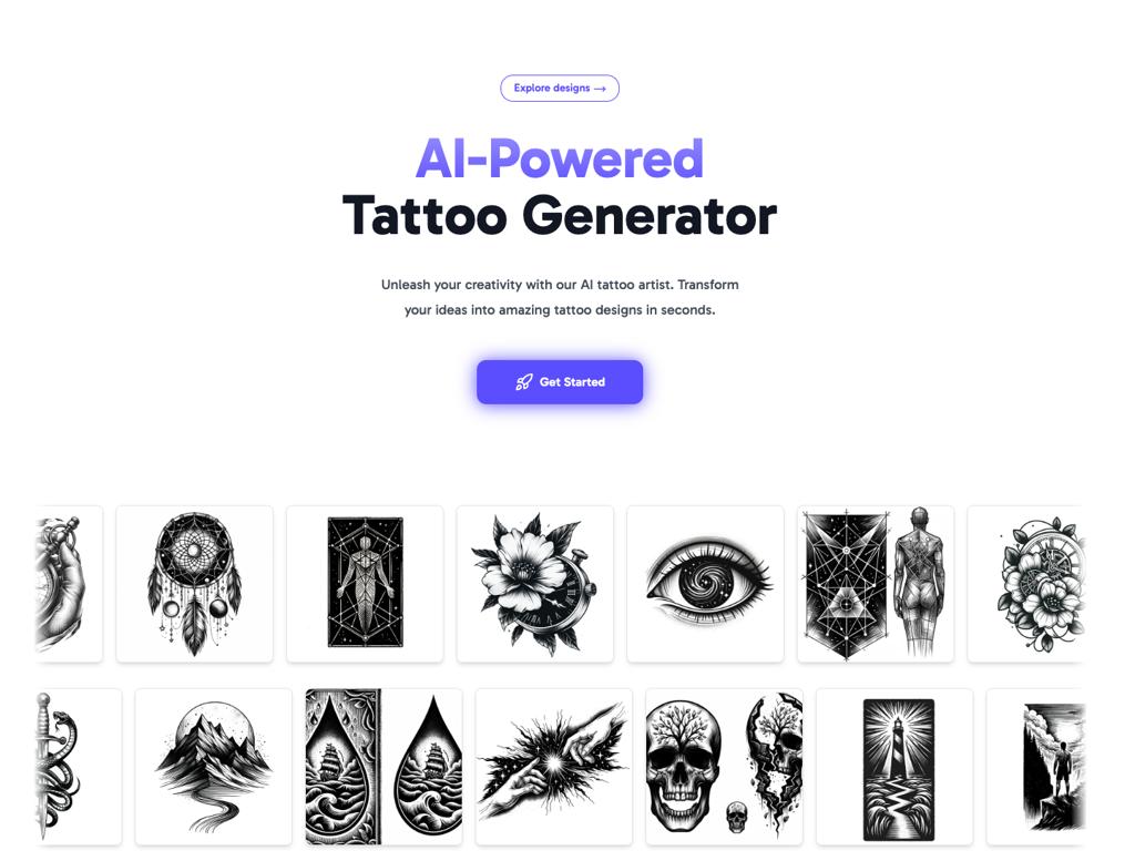 Tattoo CanvasWebsite Screenshot