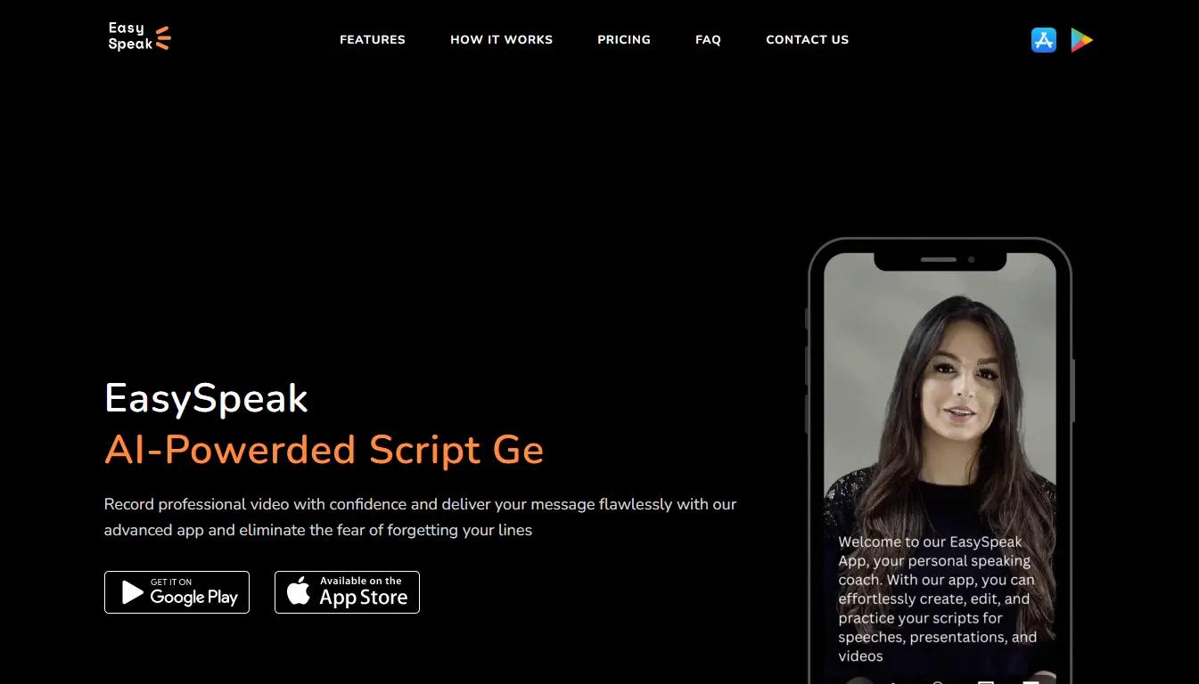 EasySpeakWebsite Screenshot