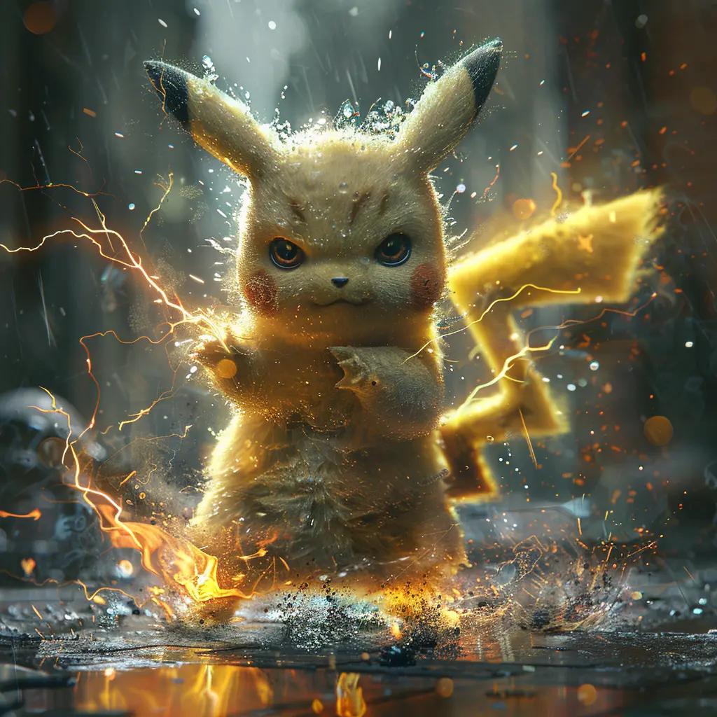 blog picture -Pikachu Attacker HD - Pokémon Unite Wallpaper, Art, Dark Background