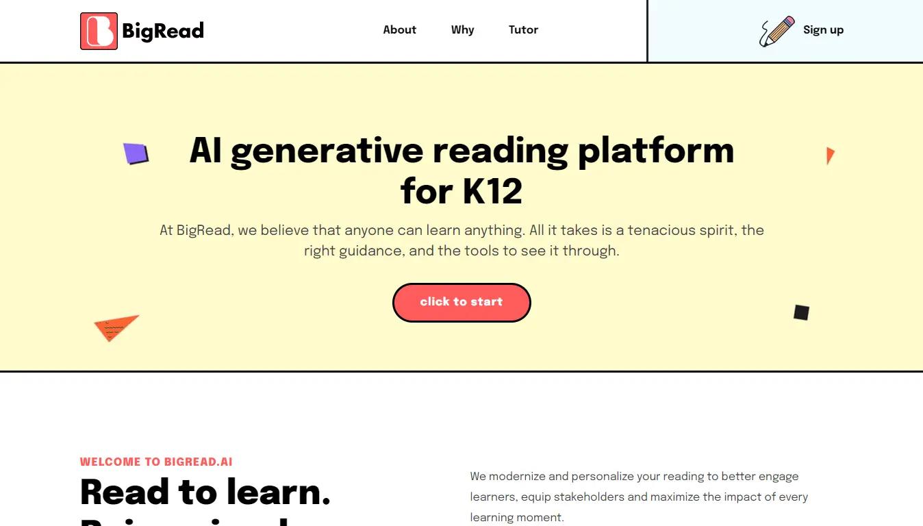 BigReadWebsite Screenshot