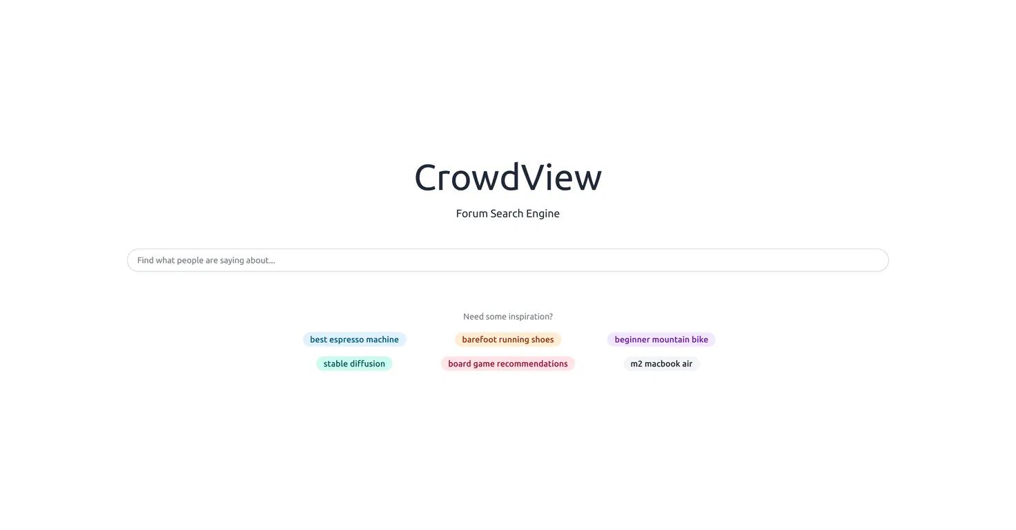 CrowdViewWebsite Screenshot