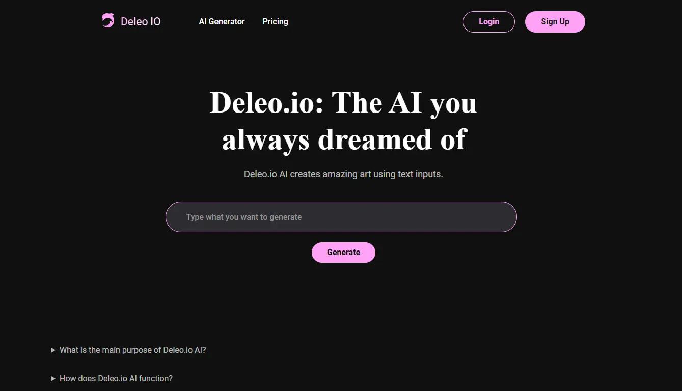 Deleo IO Website