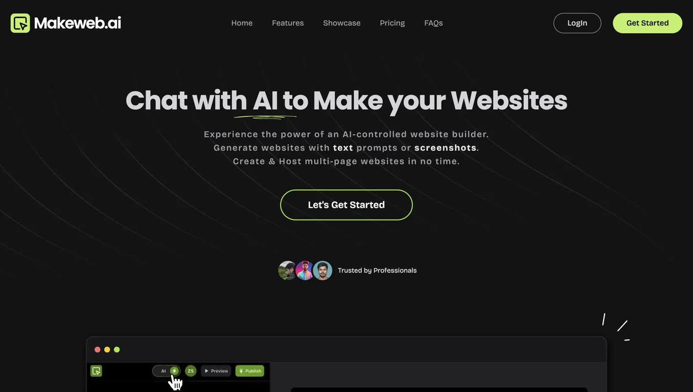 Makeweb.aiWebsite Screenshot