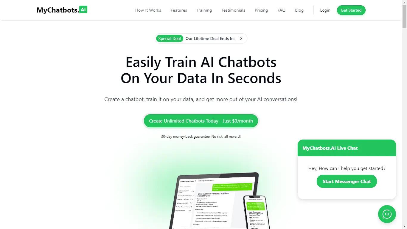 MyChatbots Website