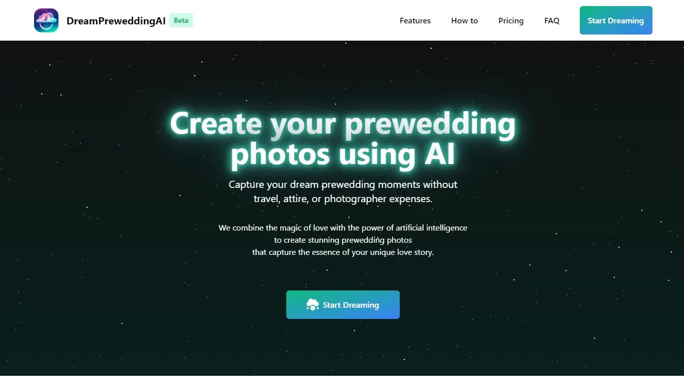 DreamPreweddingAI Website