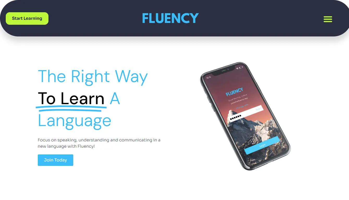 ThefluencyWebsite Screenshot