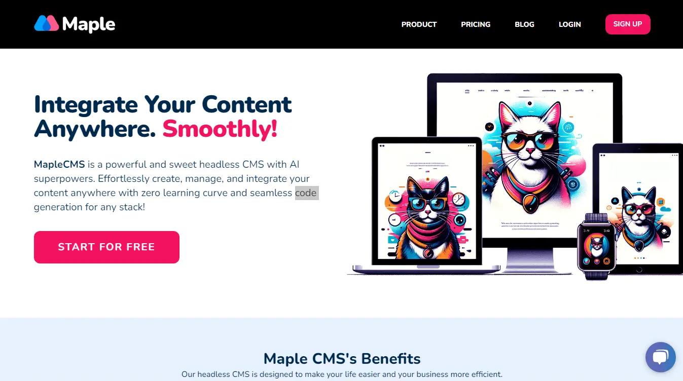 Maple  Website