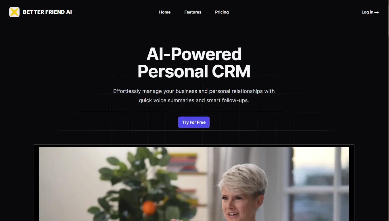 Better Friend AI Website