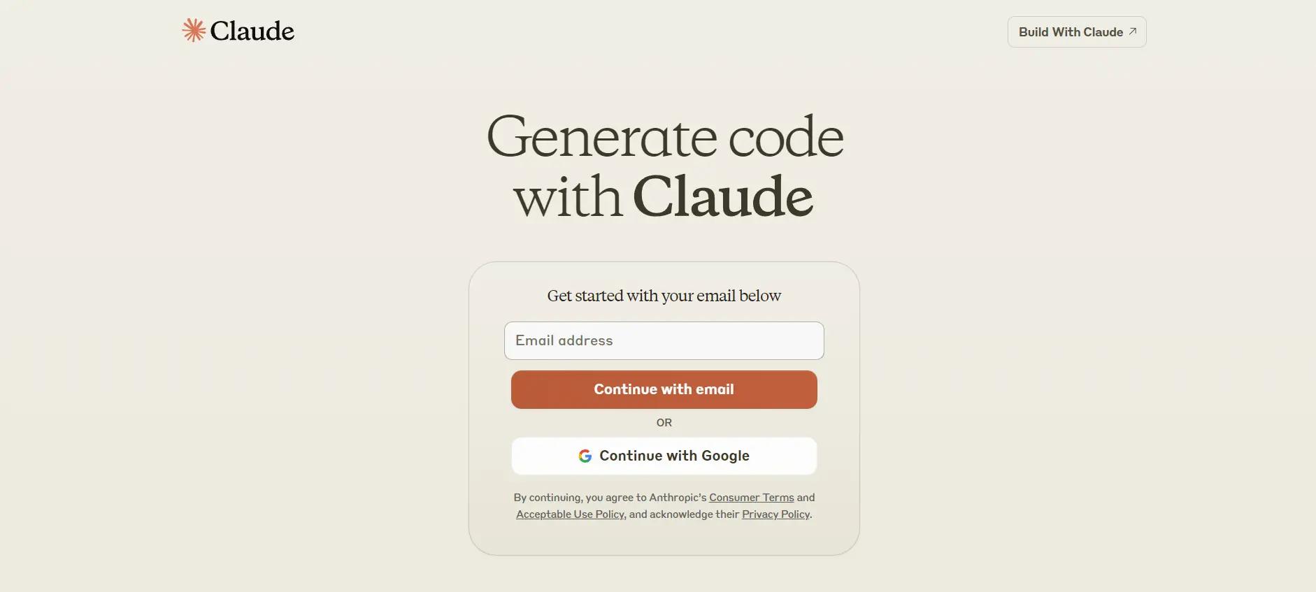 ClaudeWebsite Screenshot