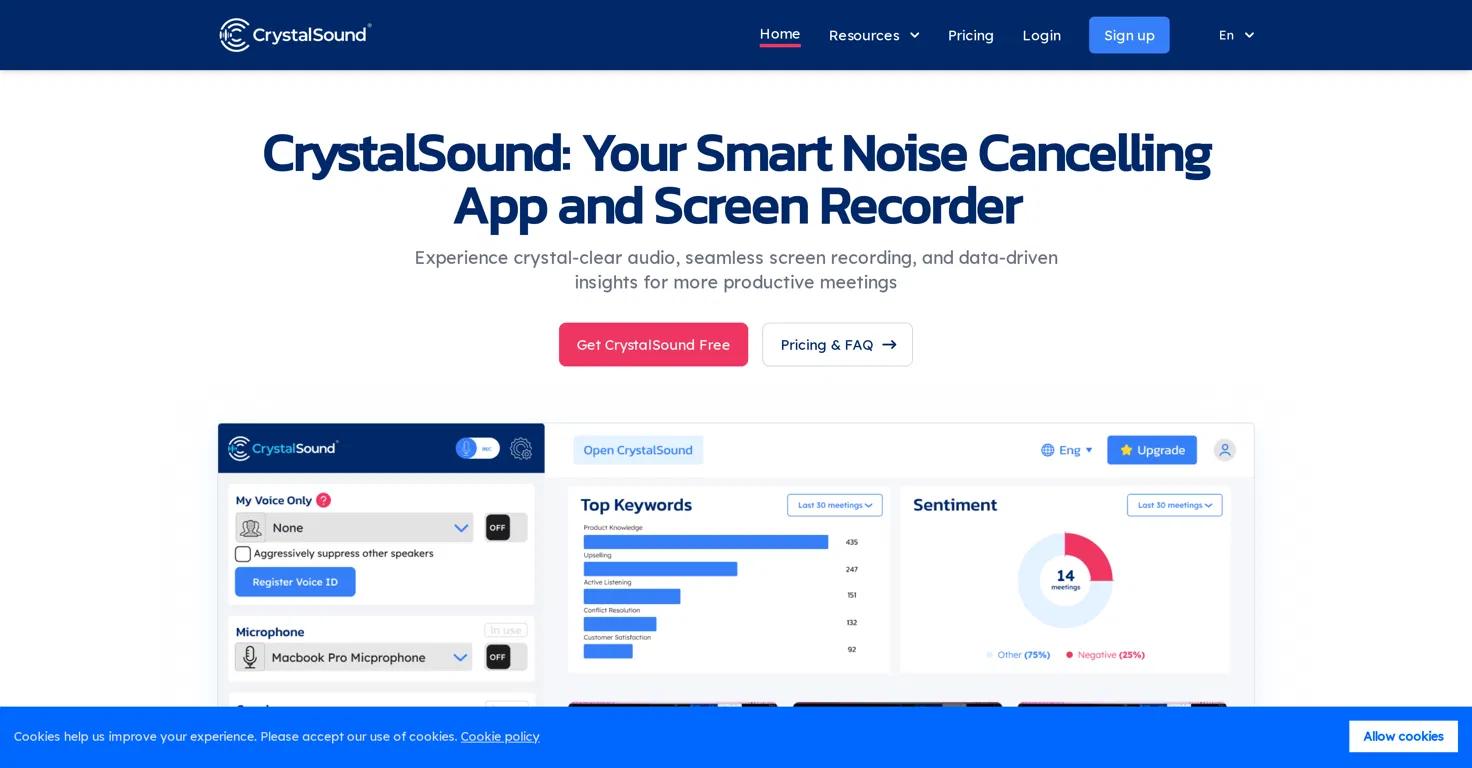 CrystalSound Website