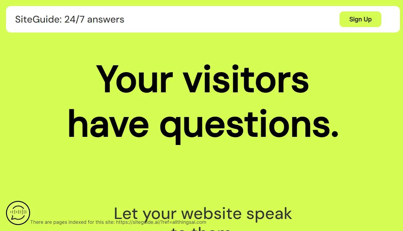 SiteGuideWebsite Screenshot