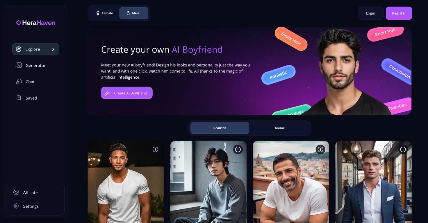 HeraBoyfriendWebsite Screenshot