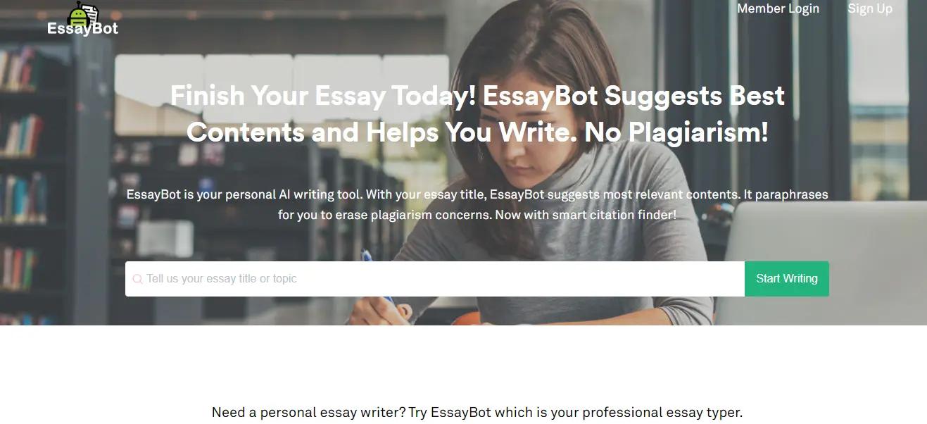 EssayBot Website