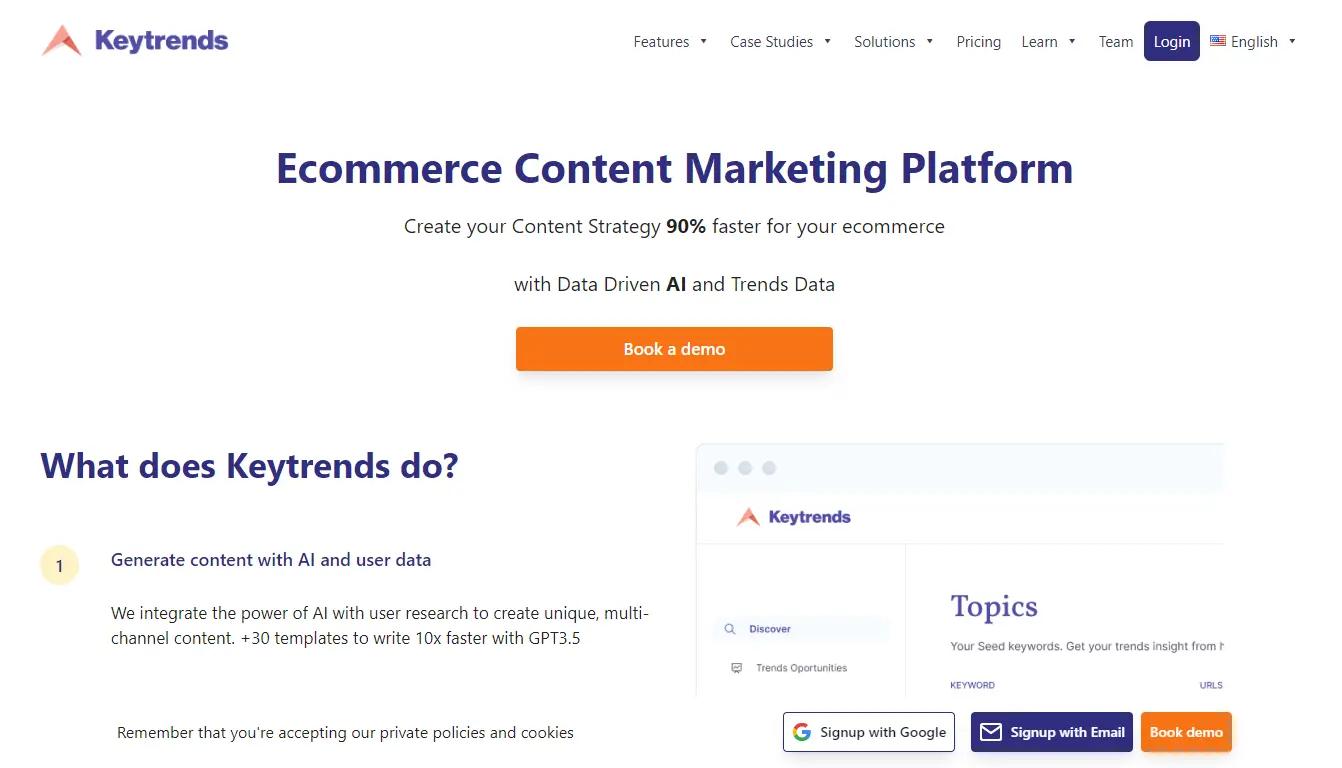 KeyTrendsWebsite Screenshot