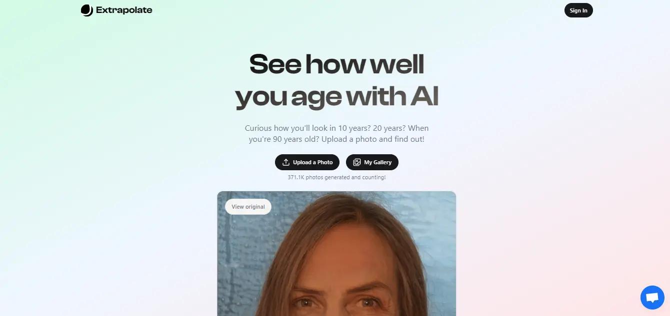 Age Progression AI Website