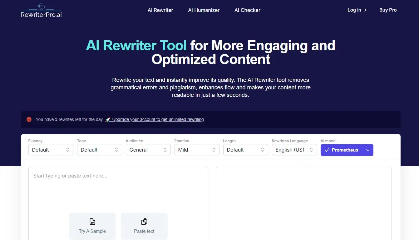 RewriterPro Website