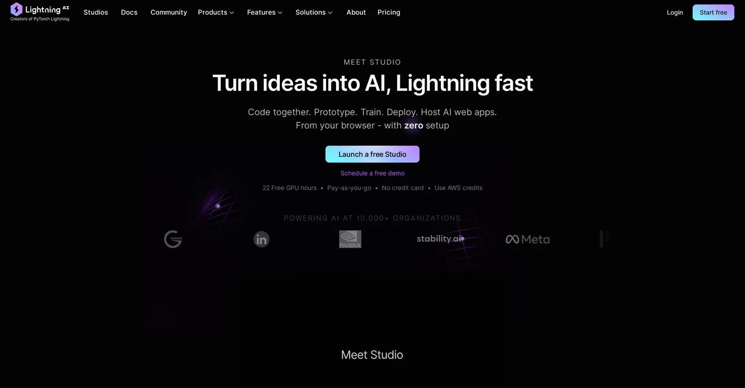 Lightning.AI  Website