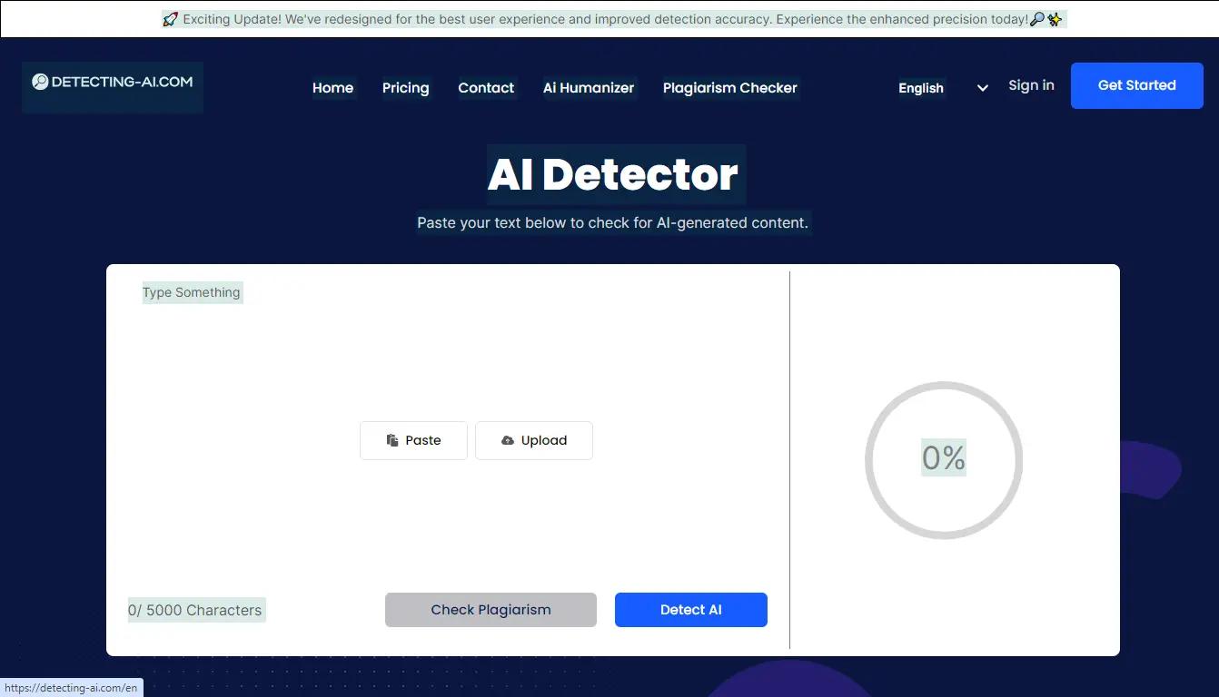 Detecting AI Website