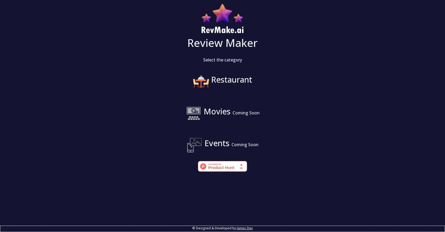 RevMakeWebsite Screenshot