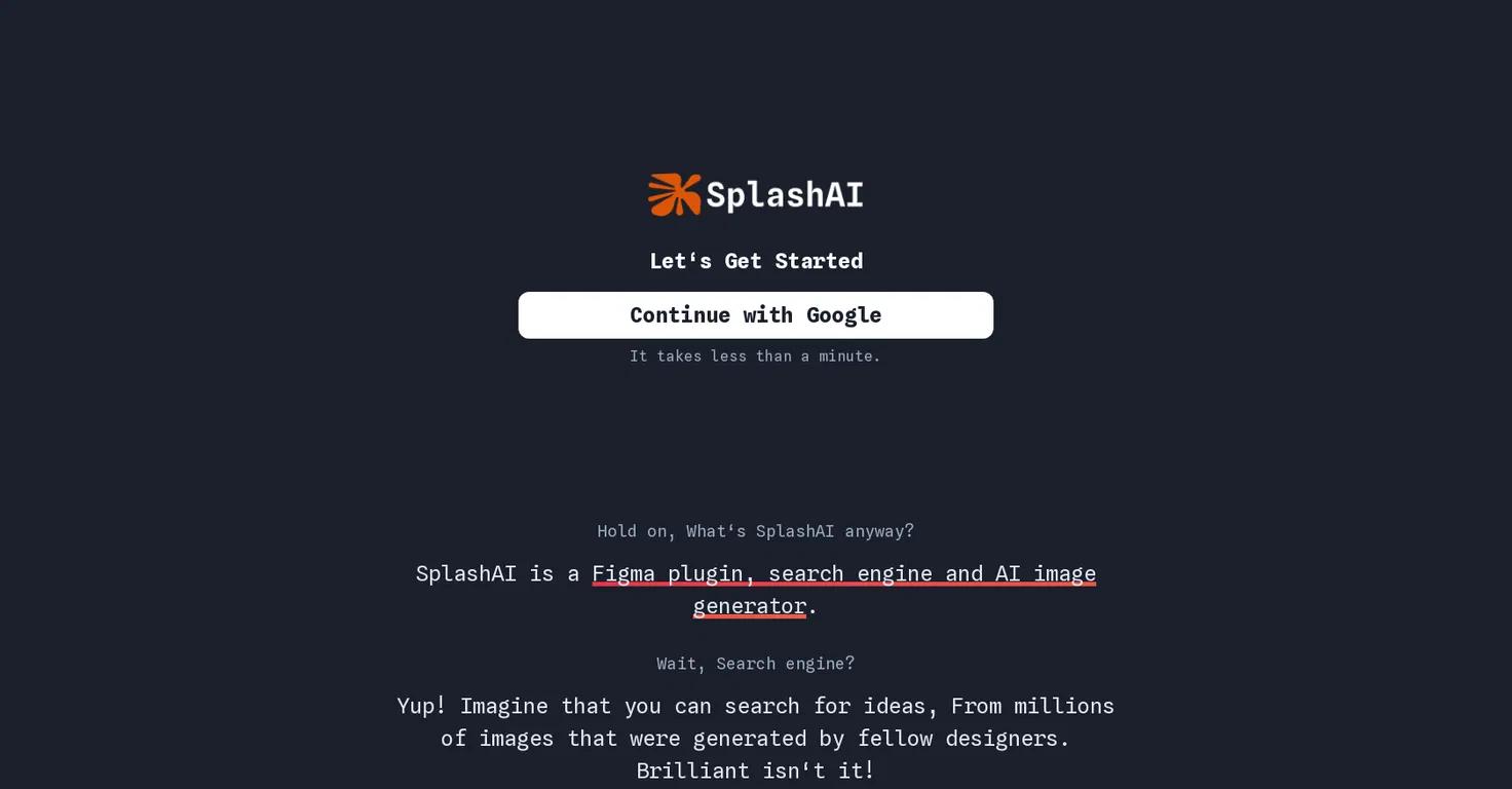 SplashAIWebsite Screenshot