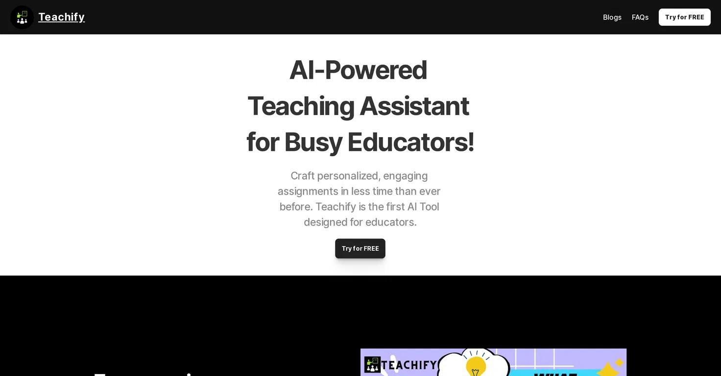 TeachifyWebsite Screenshot