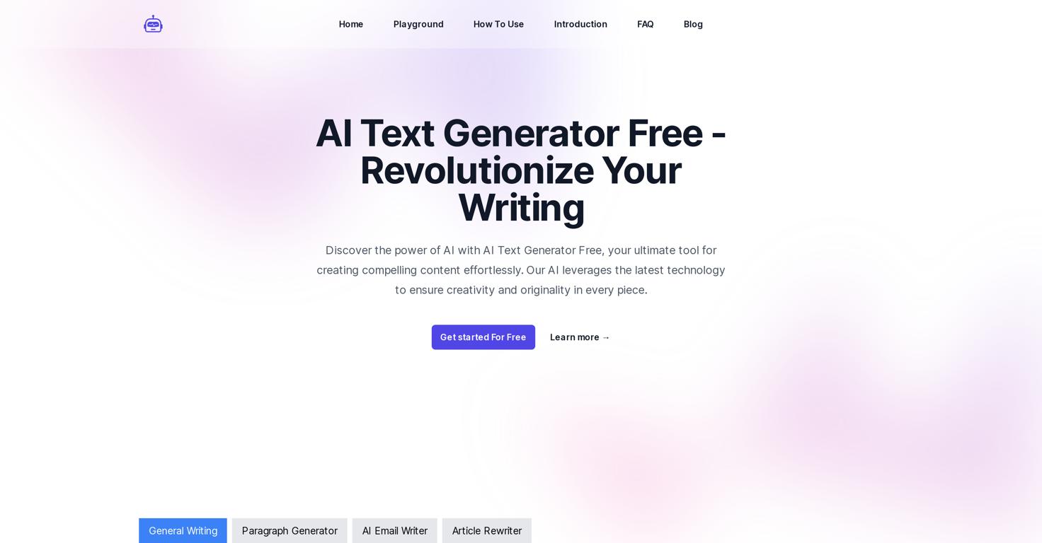 AI Text Generator  Website