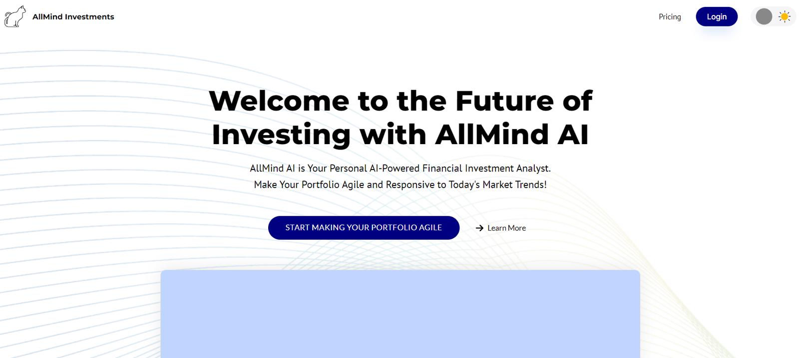 Allmind InvestmentsWebsite Screenshot