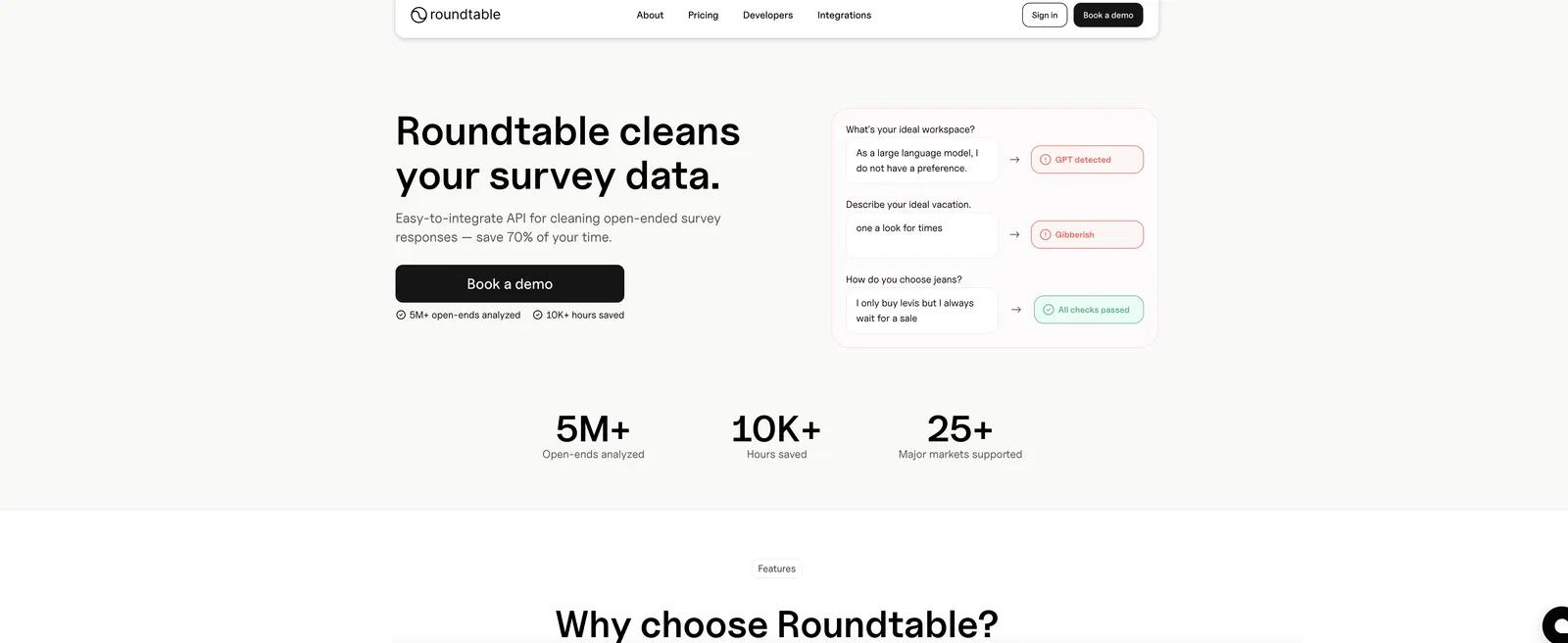 RoundtableWebsite Screenshot