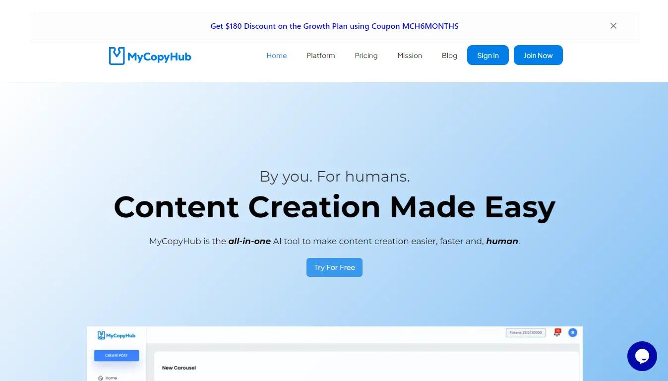 MyCopyHubWebsite Screenshot