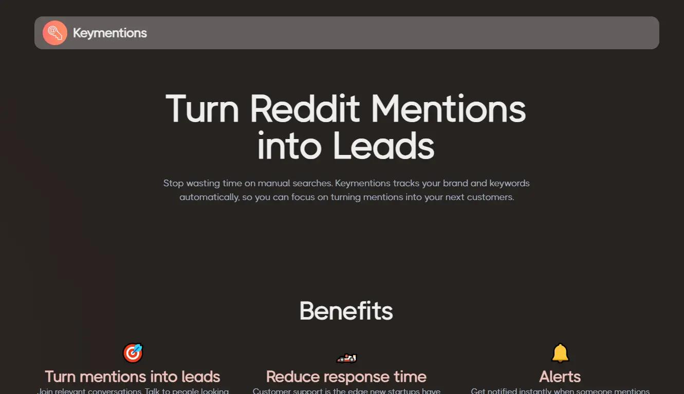 KeymentionsWebsite Screenshot