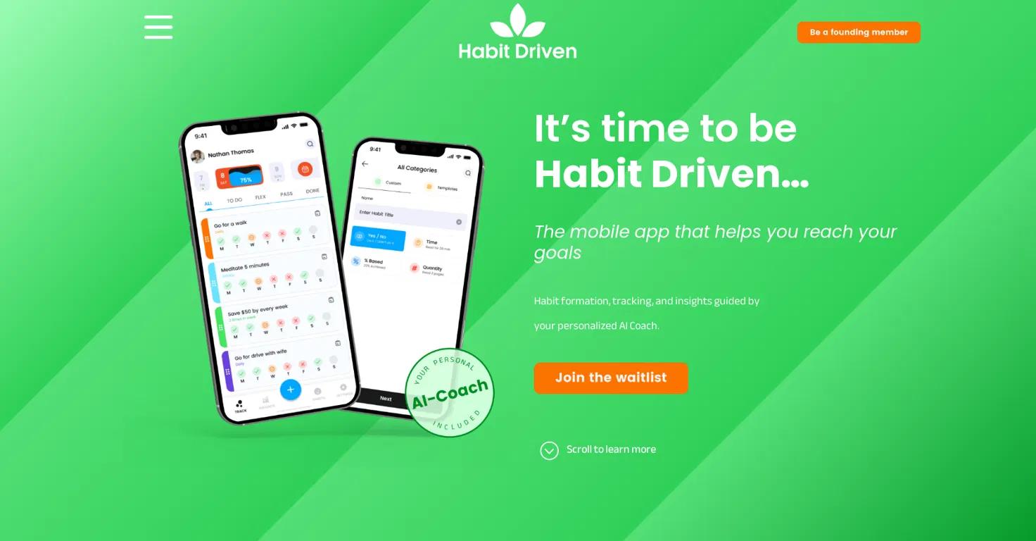 Habit Driven Website