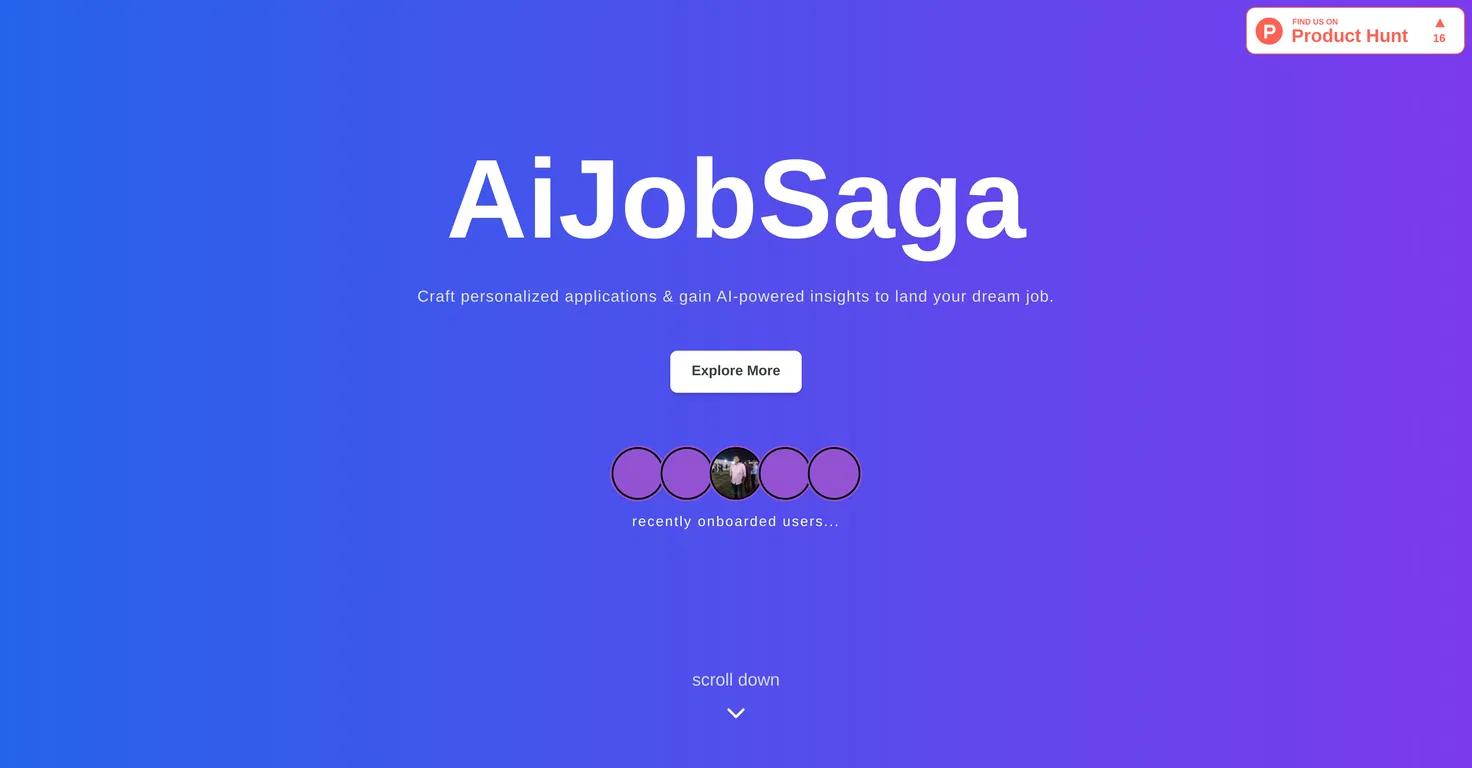 AiJobSaga Website